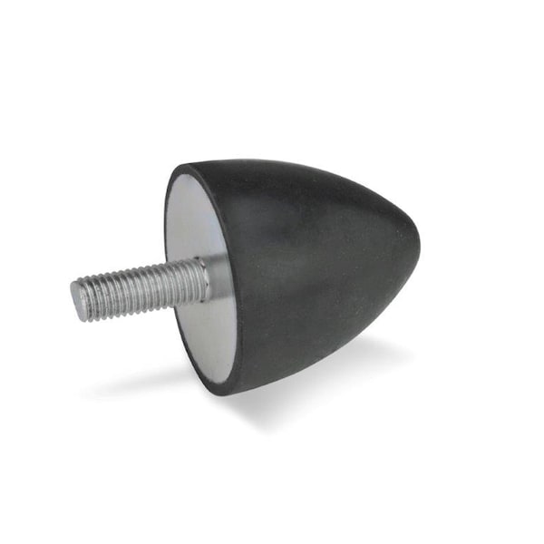 J.W. Winco GN453-30-30-M8-S-55 Rubber Bumper Cone Stainless, Threaded Stud 453-30-30-M8-S-55 - main